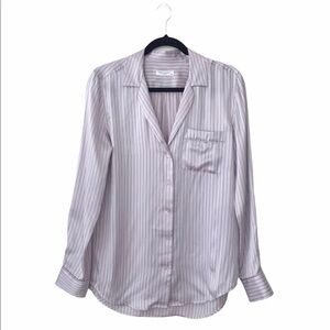 Equipment Keira Pink 100% Silk Button Up Shirt